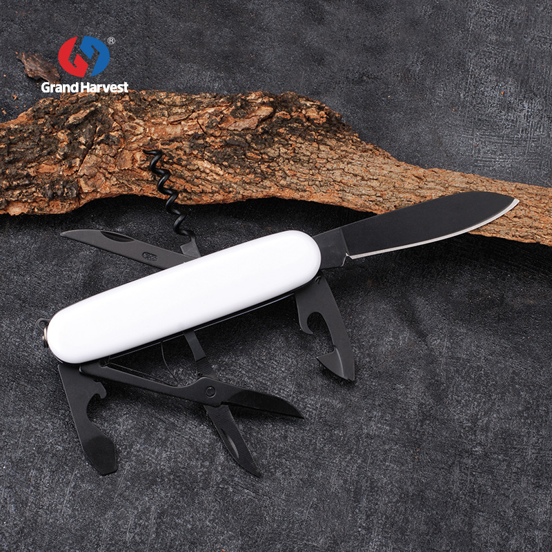 鸿丰精冲6开高品质便携可折叠多功能瑞士小刀户外野营工具套装