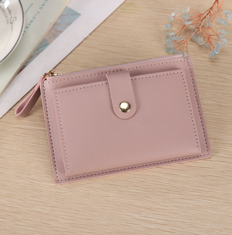 37g Weight Zipper, Buckle Closure Type Small Wallets Bags Type 1 Piece Quantity Daily Occasion Pu Leather Material Solid Color Pattern All Seasons Season Women's Gender Simple Style, Classic Style Style Square Shape Women's Solid Color Pu Leather Zipper Buckle Small Wallets 8