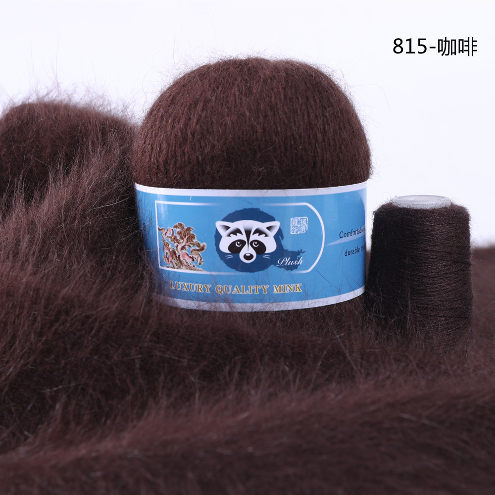 Venta Directa de fábrica medio grueso tejido a mano de lana de visón de lana Bola de lana tejida al por mayor de bricolaje bola de lana gran cantidad de descuento