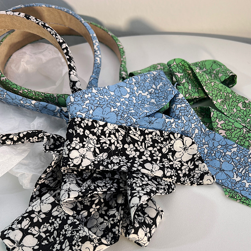 Korean Style Floral Bow Braided Headband Hair Band display picture 5