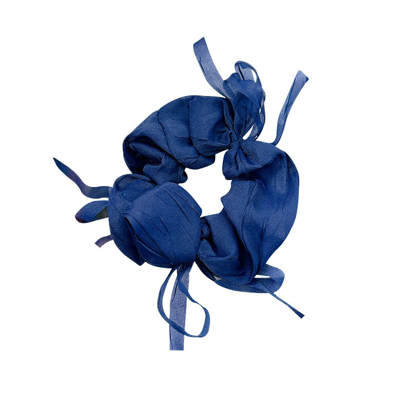 Hermoso anillo de cabello de malla de arco de mariposa intestino grueso para mujeres 2025 nueva cola de caballo no lastima la cuerda de cabello temperamento cuerda de cabello flores de cabeza