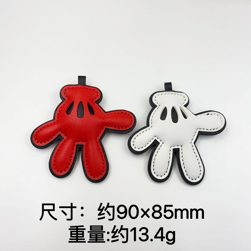 新款创意皮革米奇米妮小手套挂件DIY手机链包挂车钥匙扣饰品配件|undefined