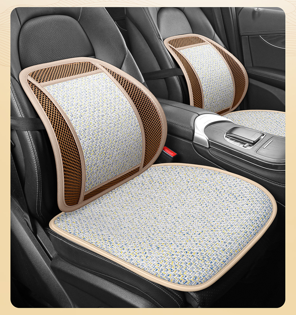Summer Car Lumbar Support Cushion Breathable Office Seat Massage Lumbar Cushion Waist Support Car Backrest Cushion