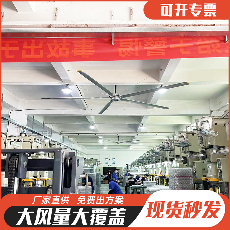 工厂篮球馆永磁超大型工业吊扇7米厂房车间仓库用通风降温电风扇