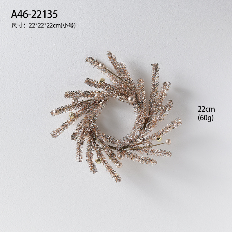 Decoraciones navideñas, accesorios de tiro, colgador de pared navideño, corona navideña nórdica, puerta, colgador de ratán, decoración de la escena de la ventana