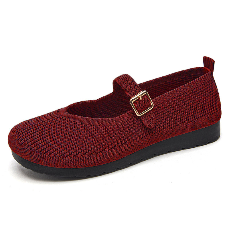 Zapatos de mujer transfronterizos de verano superficial poliuretano ligero zapatos casuales con suela suave no cansar zapatos de madre