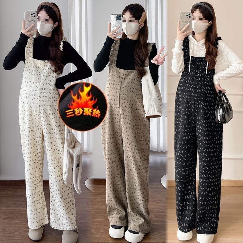Maternity Overalls Spring and Autumn Petite Autumn and Winter Outerwear 2026 New Fashion Stylish Loose Casual Two-Piece Set