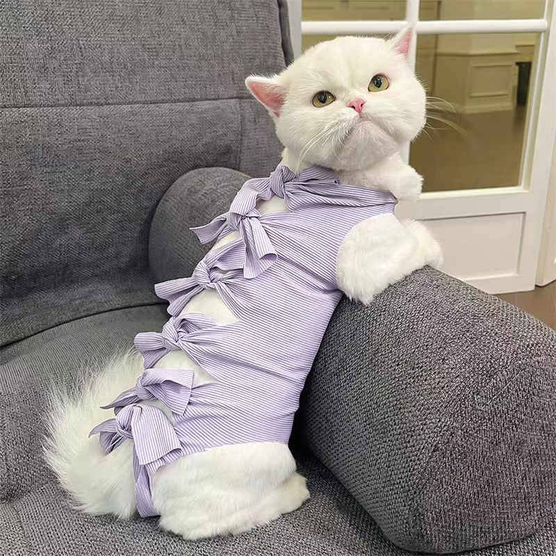 猫咪手术服宠物绝育服母猫断奶服防舔毛衣服宠物术后一次性用品|undefined