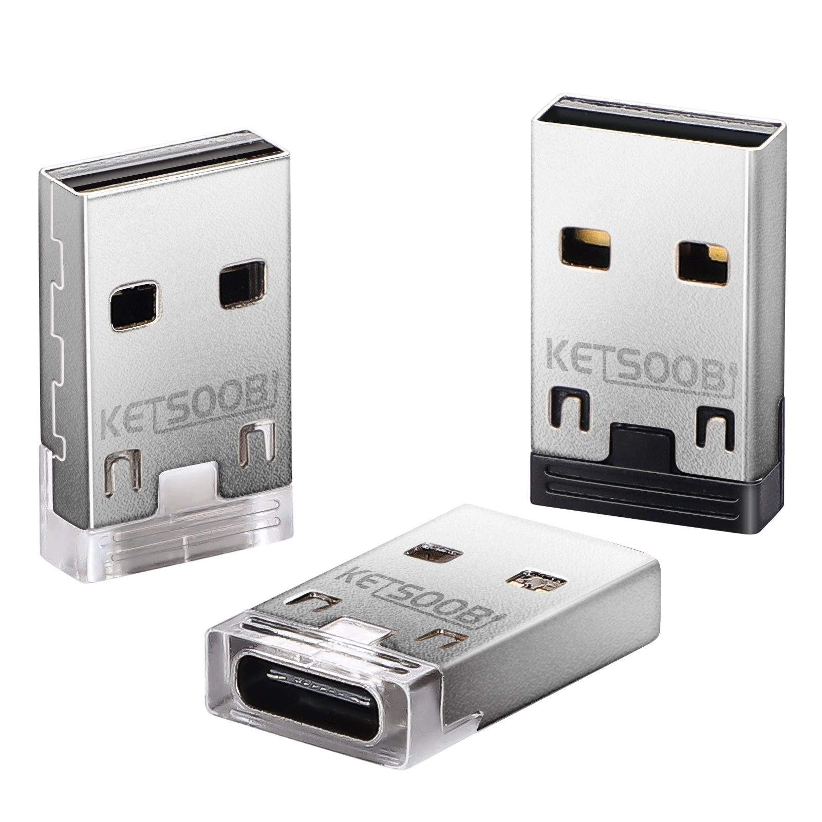 USB Type-C женский to USB male OTG адаптер с подсветкой индикатора PD быстрая зарядка кабель данных C to A