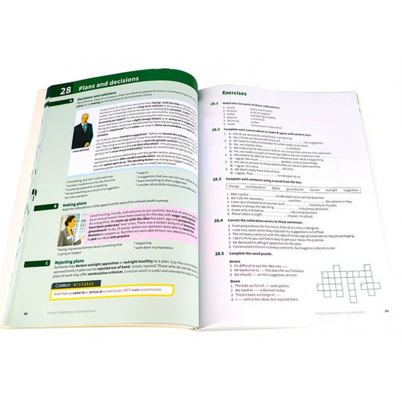 Cambridge Advanced English with the second version of English Collocations in Use Advanced