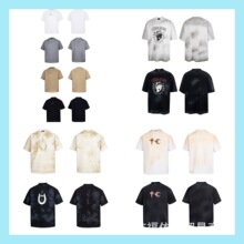 THUG CLUB暴徒俱乐部美式高街星月刺绣拼接logo宽松男女休闲T恤潮