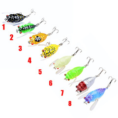 Lure 8-color insect imitation fishing bait 4CM/6.4G Outdoor fishing fake lure plastic hard bait wholesale manufacturer