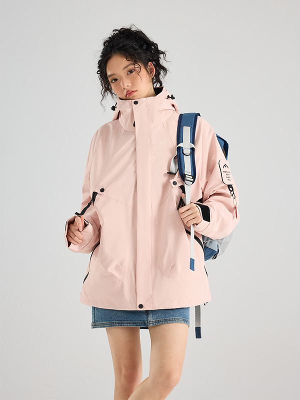 ジャケット スリーインワン 取り外し可能 メンズ ジャケット 防風 防水 ソフトシェル 登山ジャケット レディース カスタム ロゴ|undefined