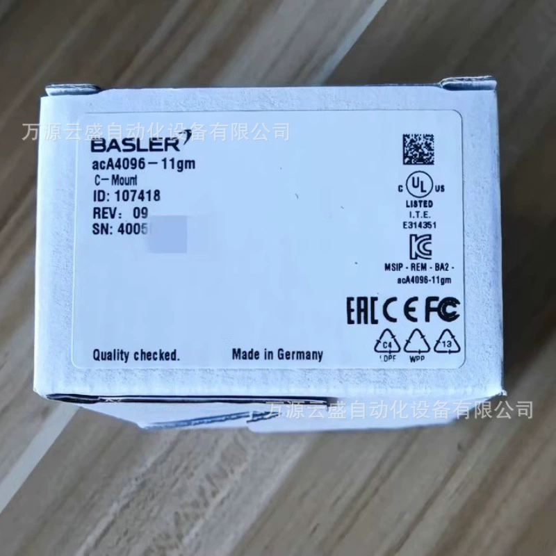 Промышленная камера Basler Baslerr acA4096-11gm, физическое изображение, оригинальная точечная цена, продажа по договоренности