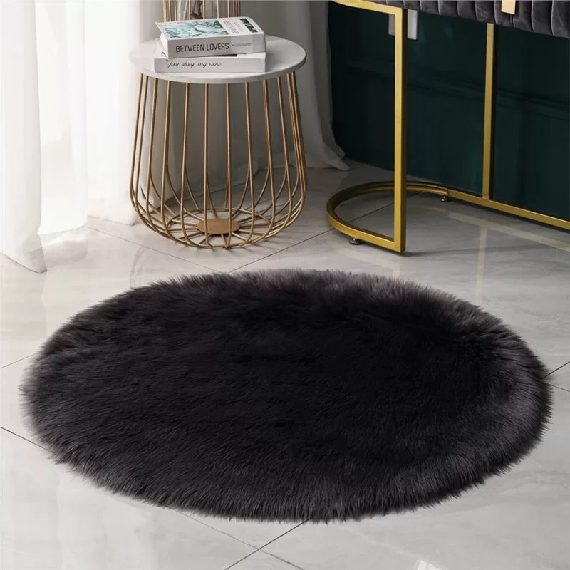 Round Modern Carpet, Simple Elegant Design, Multiple Colors, Diameters 30–180 cm
