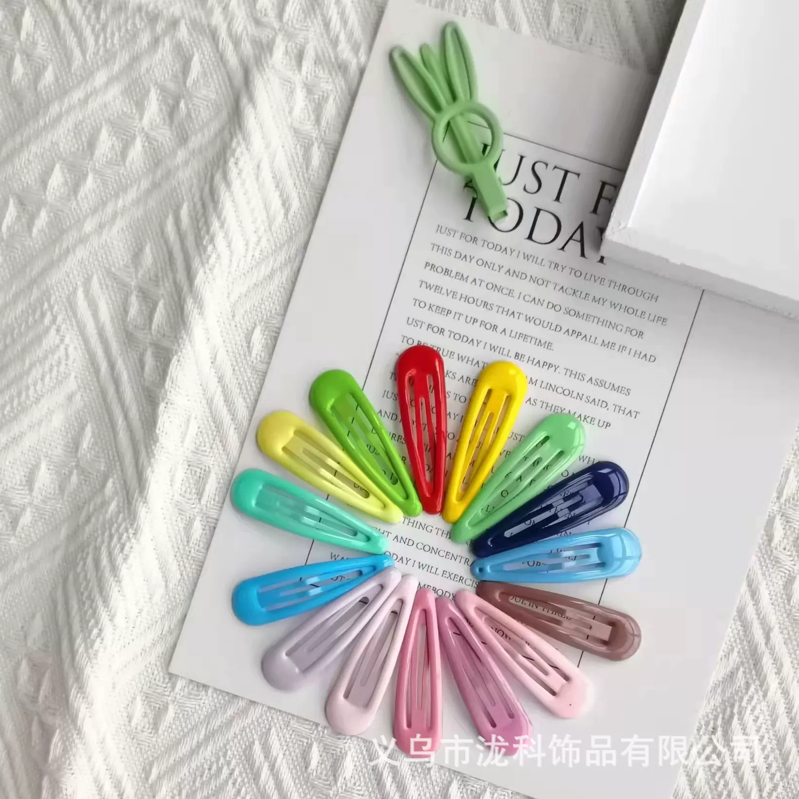 糖果色儿童滴油发夹日系软妹BB夹可爱少女刘海夹ins网红发卡头饰