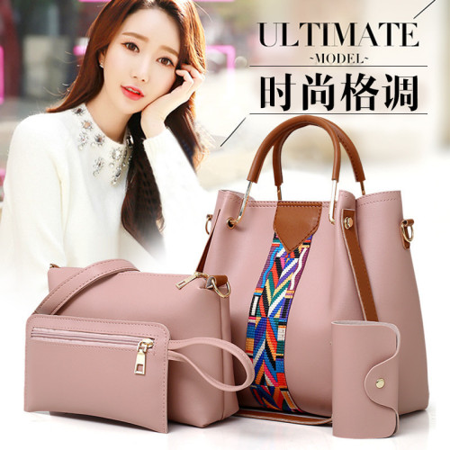 2024 New European and American Fashion Women's Bag Set of Four (Mother and Child Bags) - Large Capacity Commuter Shoulder and Crossbody Handbag