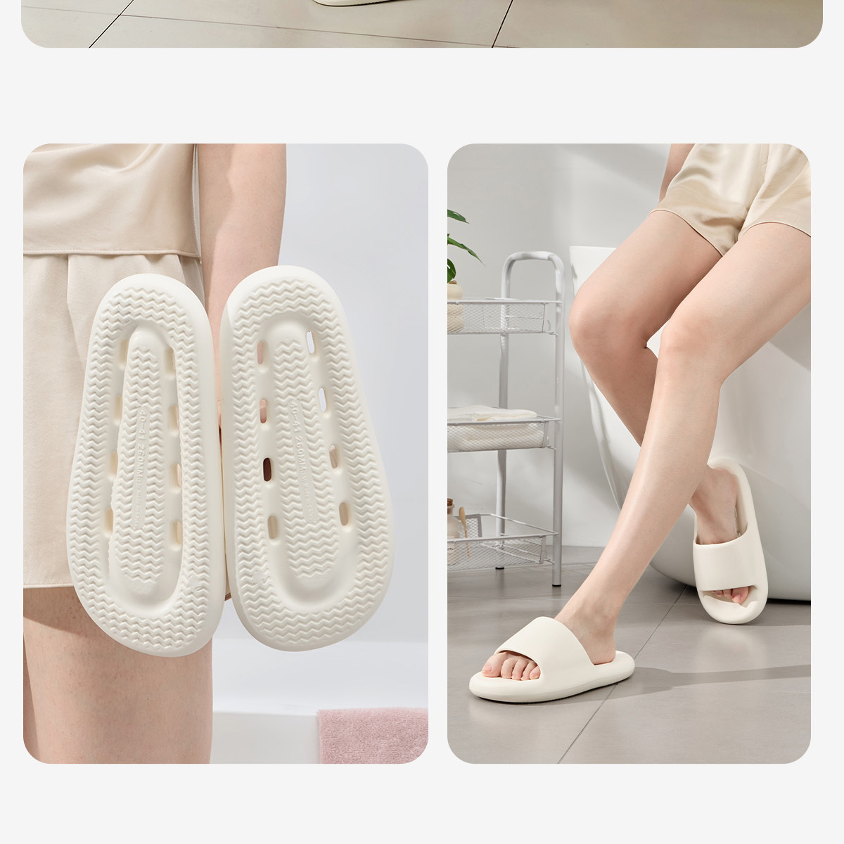 Antibacteriële antislip badslippers voor dames voor in huis_voghion.com