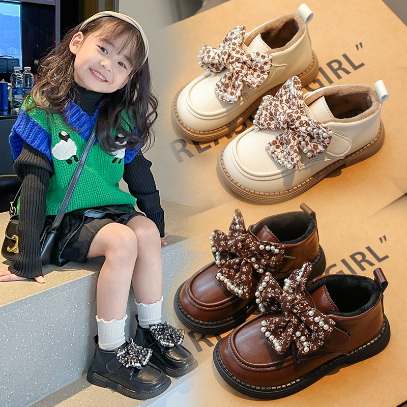 Children's low boots 2024 winter new style girls Korean princess…