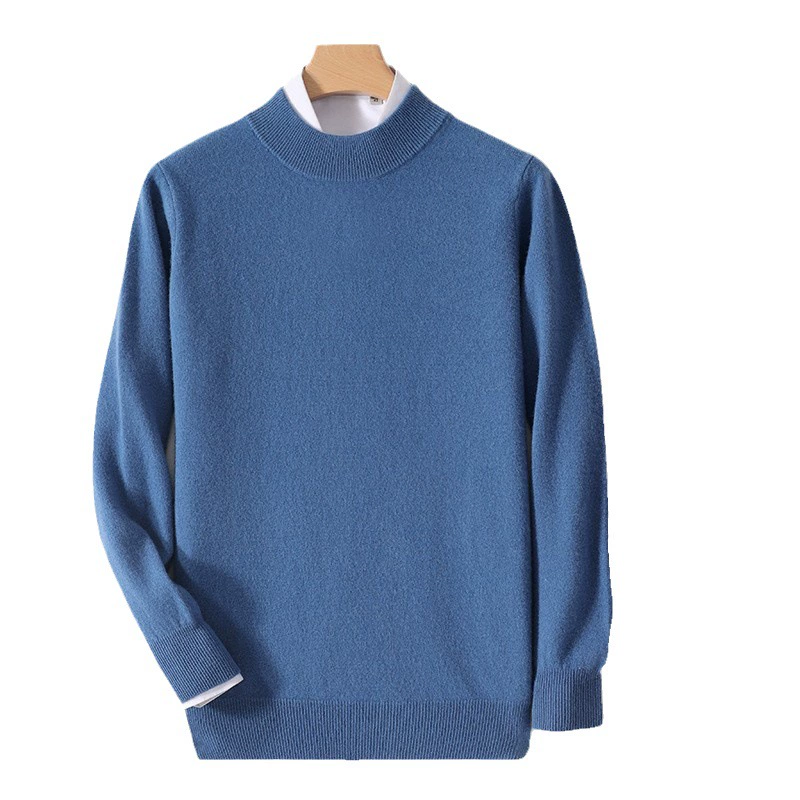 Demi-season woolen elite keep warm knitted sweater for leisure, plus size