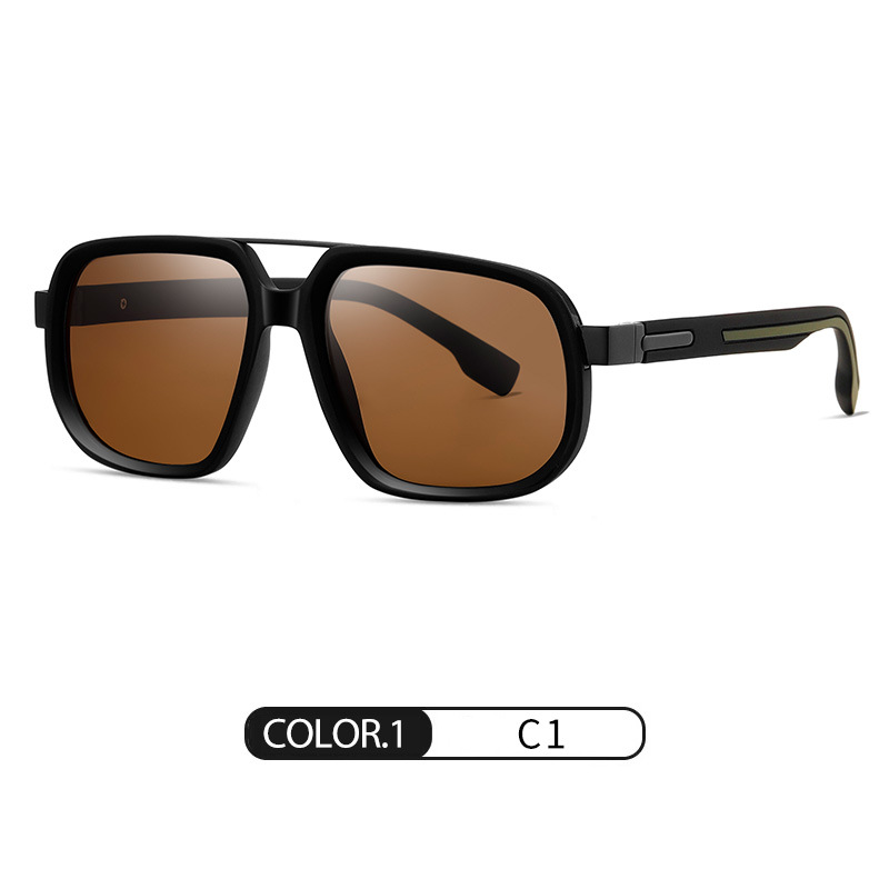 Spot nuevas gafas de sol polarizadas S15113 gafas de sol de metal con marco cuadrado clásico de moda gafas de sol de conducción al aire libre