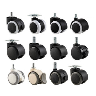 Factory direct office chair circlip large liner swivel chair rubber mute wheel shelf universal caster appliance luggage wheel