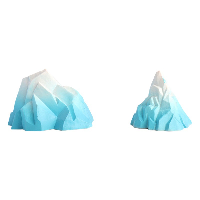 Venta caliente Iceberg Pecera Adornos Acuario Decoración Simulación Pequeña rocalla Arctic Snow Mountain Escenografía Artesanía al por mayor