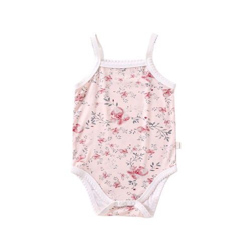 Summer baby sling triangle bag fart clothes  newborn thin vest crawl suit male and female baby one-piece clothes