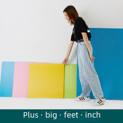 ins風80*80cm拍照拍攝攝影水泥木紋雙面背景板莫蘭迪雙面純色批發