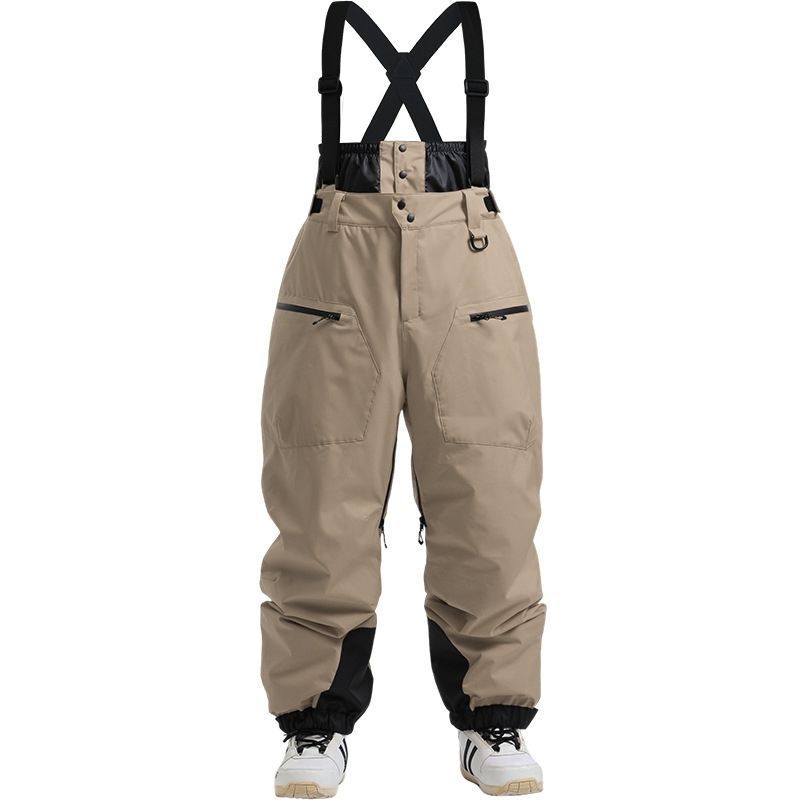 New Outdoor Padded Thickened Men's Snowboard Pants, Waterproof and Cold-Resistant, Women's Breathable Professional Ski Pants New Outdoor Padded Thickened Men's Snowboard Pants, Waterproof and Cold-Resistant, Women's Breathable Professional Ski Pants