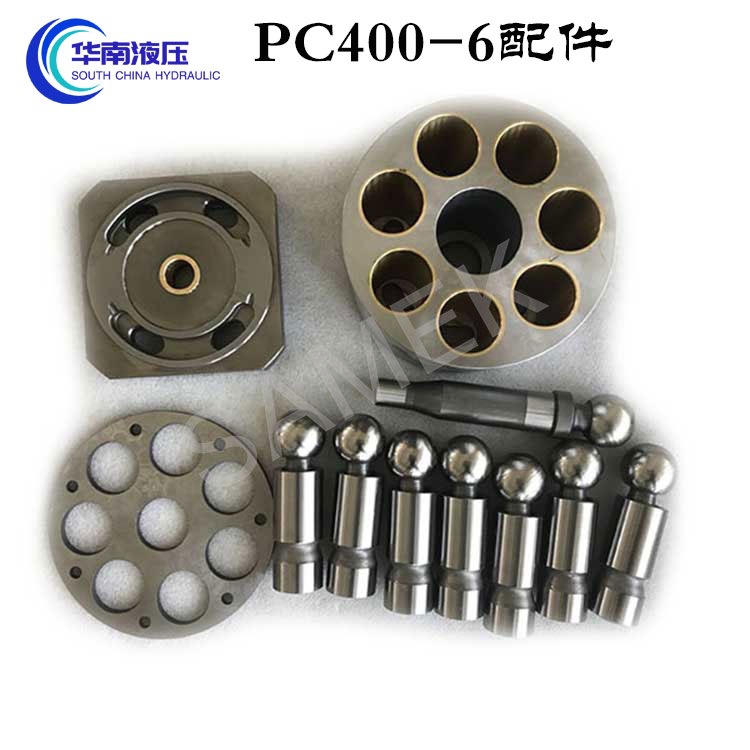 小松挖掘机 PC400-6行走马达 缸体、柱塞、配油盘液压泵配件维修