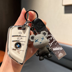 Bmw 3系320liキーホルダー5系530車x 3保護ケースx 1パックx 2ボタン21タイプ男女高級