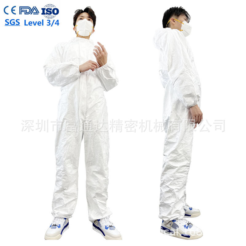 TYPE5/6一次性防护服Tyvek600用于石棉作业PPE医疗防护服重复使用