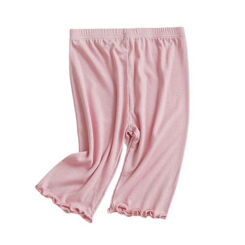 Girls' 5-pocket summer thin Modal leggings for children, baby mid-thigh short pants