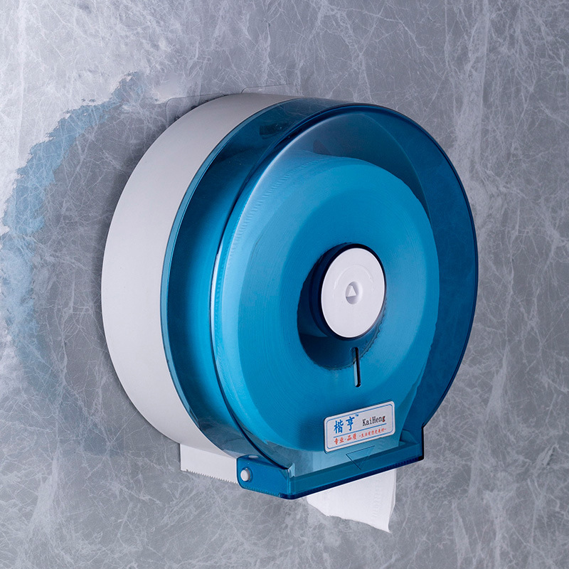 Caja de pañuelos de rollo grande Caja de papel de rollo de hotel Caja de papel de papel de baño de inodoro Caja de papel grande montada en la pared sin perforación