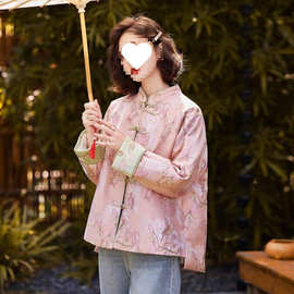 新中式国风羽绒服女2025冬季新款小个子复古盘扣刺绣白鸭绒短外套