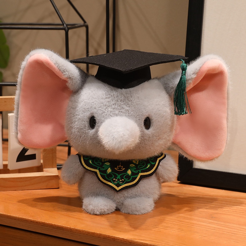 Cute Dr. Pato muñecas juguetes de peluche muñecas de tela muñecas estudiantes regalos de graduación con logotipo