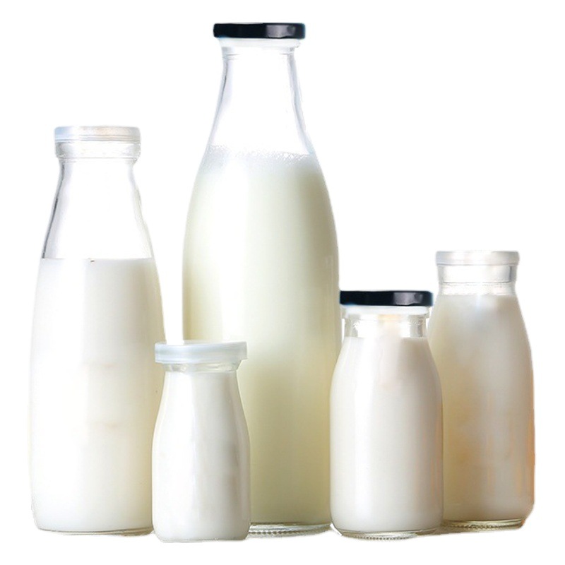 牛乳瓶、ヨーグルト瓶、業務用密封ガラス瓶、大型飲料ジュース豆乳瓶、朝食用牛乳瓶、大容量