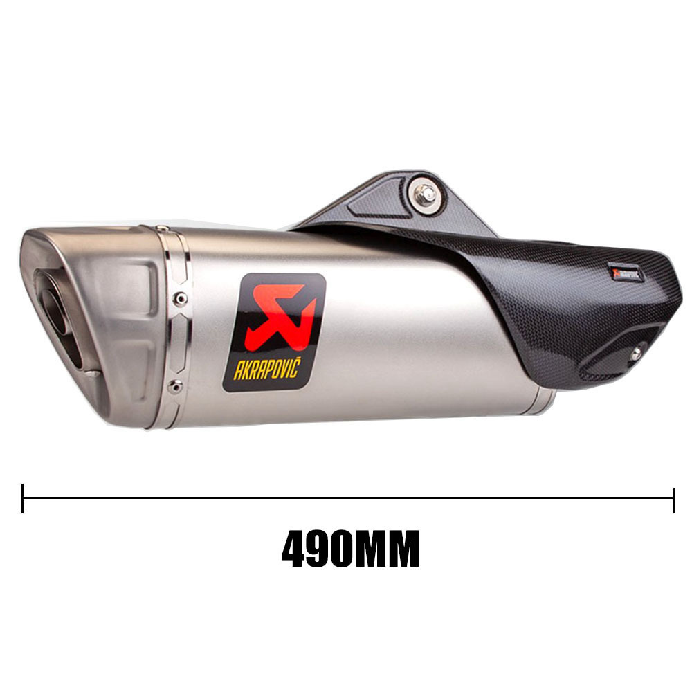 51mm motorcycle modified Scorpio exhaust universal carbon fiber exhaust pipe spring 450SR/DUKE/R1/CBR/MT