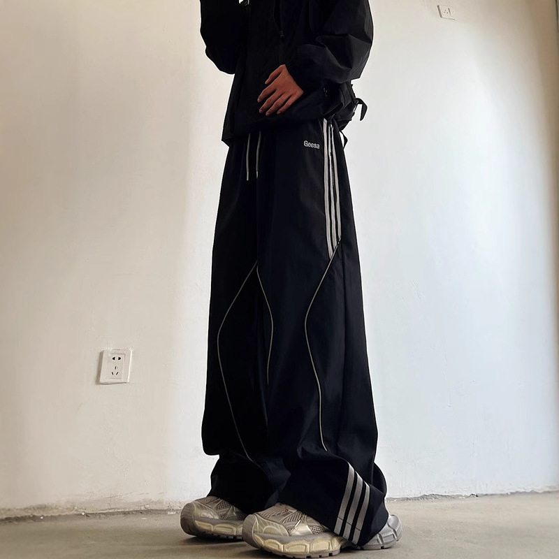 Charge overalls men's autumn and winter 2024 oversize American loose straight wide leg paratrooper casual long pants Charge overalls men's autumn and winter 2024 oversize American loose straight wide leg paratrooper casual long pants