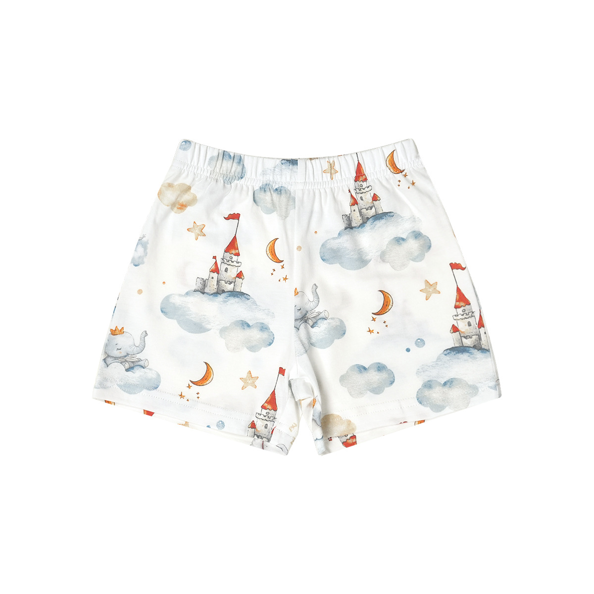 Castle, shorts, elephant