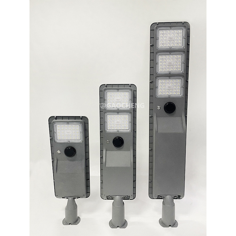 lámpara solar integral luminosa luz de patio de inducción del cuerpo humano al aire libre 5678 metros de alto poste de lámpara de calle transformación y mantenimiento