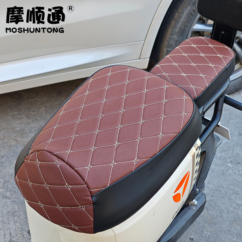 New National Standard Electric Vehicle Seat Cover, Warm and Sun-Protective, Suitable for Yadea, Aima, Tailing, Shenyuan, Xinri Electric Vehicles
