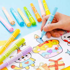 Snail 10 pieces of single-color oil watercolor pen children's marker set multi-color cartoon double-head animation drawing 