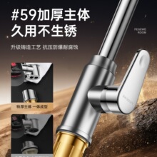 包安装德系厨房水龙头洗菜盆二合一冷热水槽两用万向可旋转防溅水