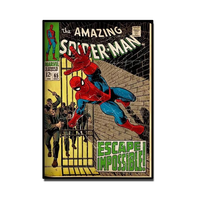 スーパーヒーローマーベルキャンバス絵画装飾絵画ポスター絵画コア速達temuアマゾン卸売販売|undefined