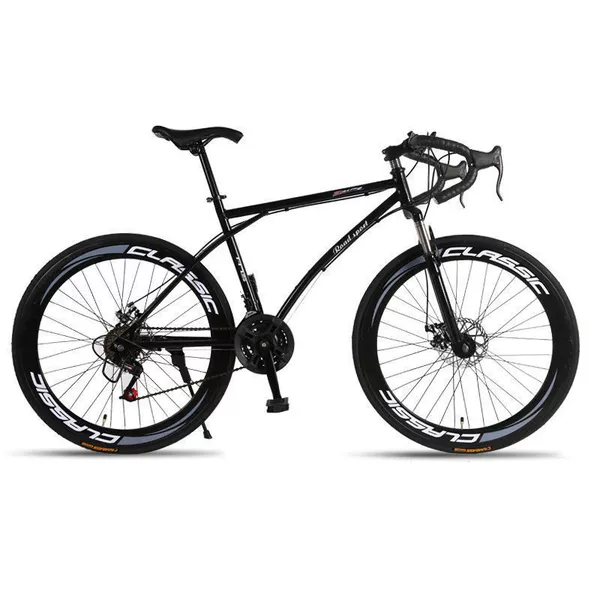 Upgraded 24-speed-60 rim double disc brake shock absorption-19-26 inch pneumatic tires