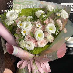 芯苼 馥郁油畫系列包花紙聖誕節手工花藝禮物diy包裝紙百搭輕奢風