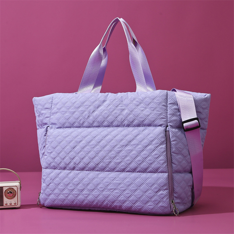 Nueva bolsa de algodón bolsa de fitness bolsa de viaje mujer bolsa de viaje de gran capacidad portátil de corta distancia bolsa de yoga