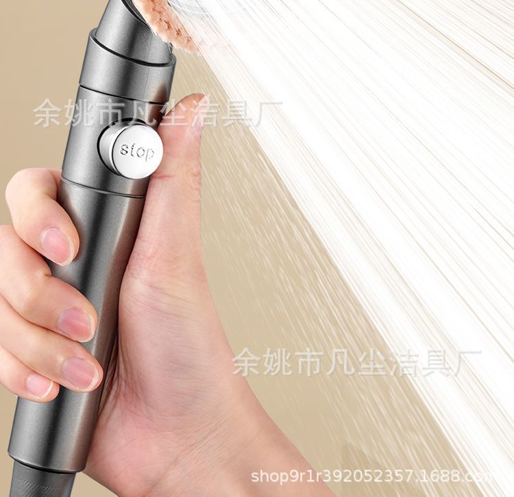 Bath brush, turbocharged shower head, super pressurized bathroom shower head, rain shower massage, bath showerhead set Item Picture